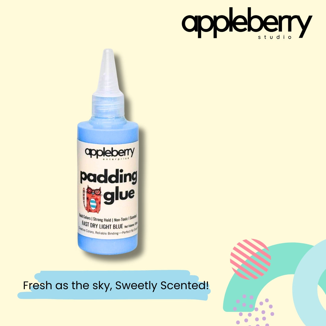 Colored Padding Glue in easy squeeze bottle 100mL