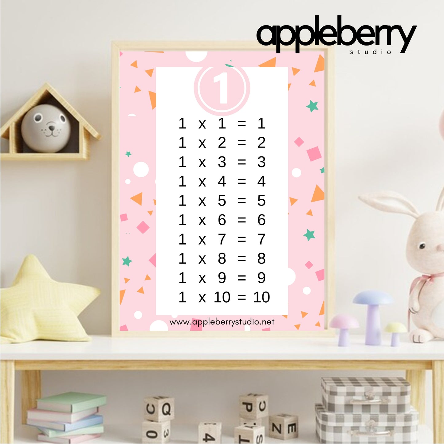 Geometric Multiplication Table (Printable PDF)
