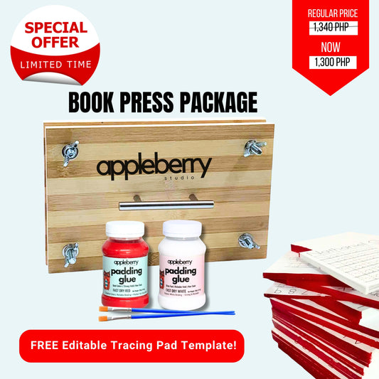 BOOK PRESS / PAD PRESS Package with Padding Glue and FREE BRUSH