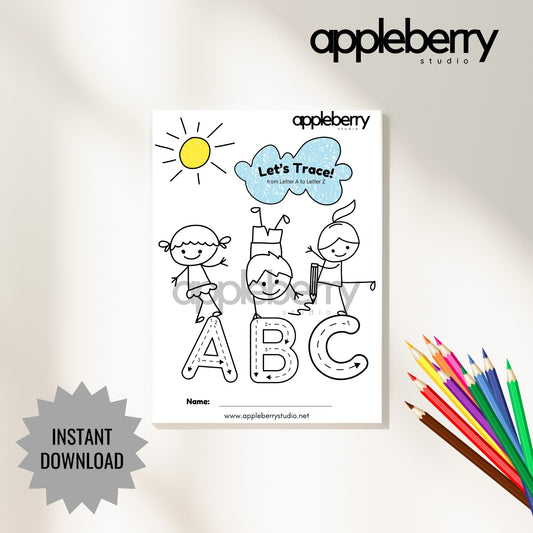ABC Minimal – Printable Tracing Pack (Printable PDF)