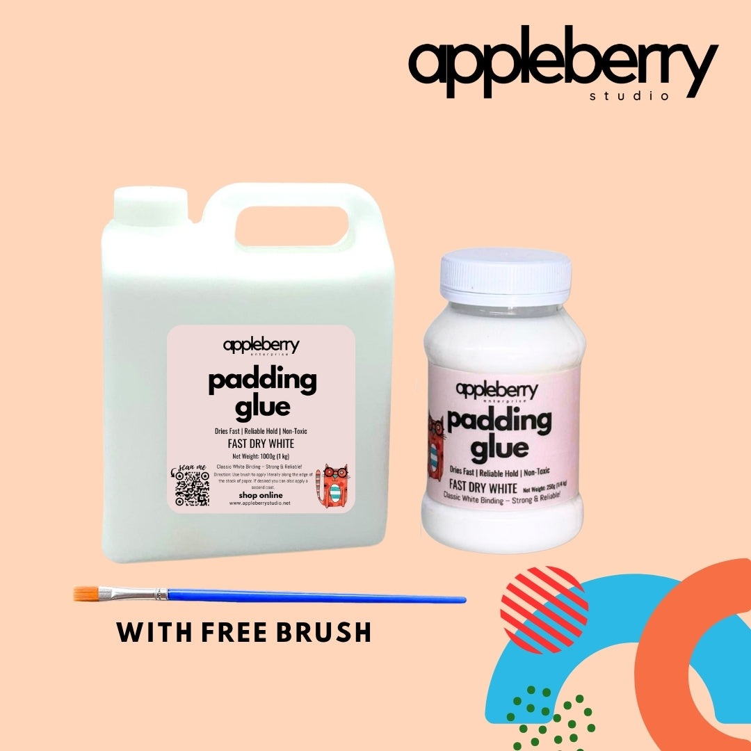 Padding Glue WHITE ( for DIY Notepad ) FREE BRUSH