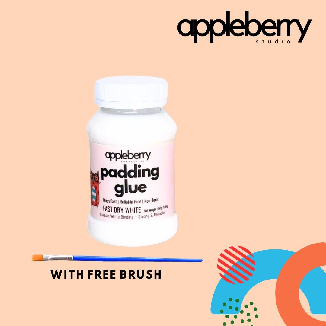 Padding Glue WHITE ( for DIY Notepad ) FREE BRUSH