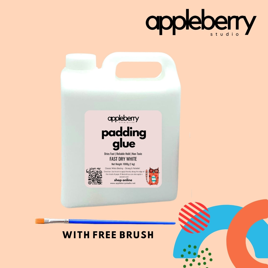 Padding Glue WHITE ( for DIY Notepad ) FREE BRUSH